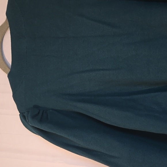 Express Dark Green Rhinestone Bow Cardigan Size Large NWT - Picture 7 of 9